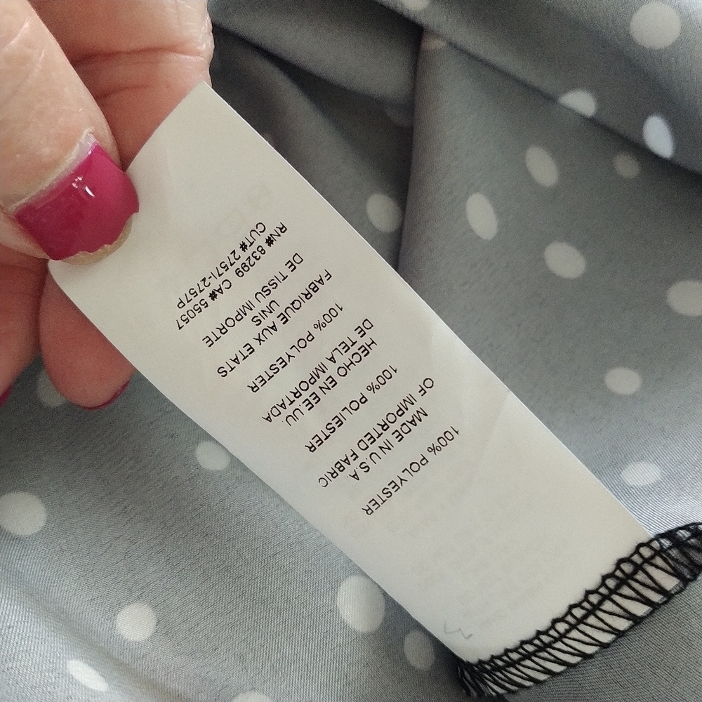 Bebe Satin Midi Silhouette Black & White Polka Dot Dress M - Picture 8 of 11